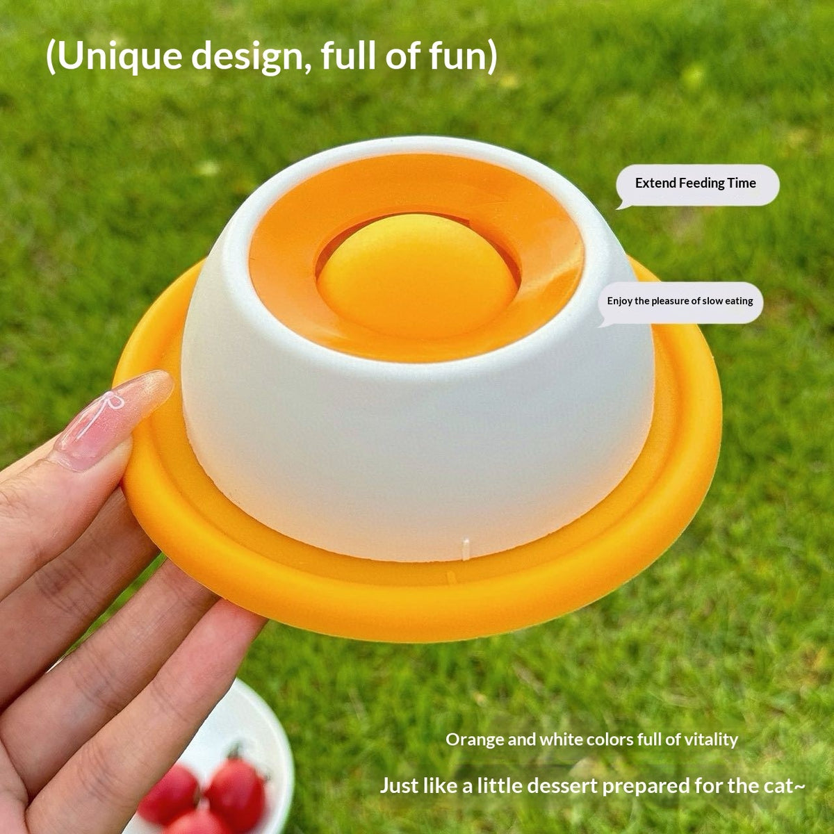 Anti-spill Slow Feeder Cat Toy, Boredom Buster, Chew-resistant Treat Dispenser