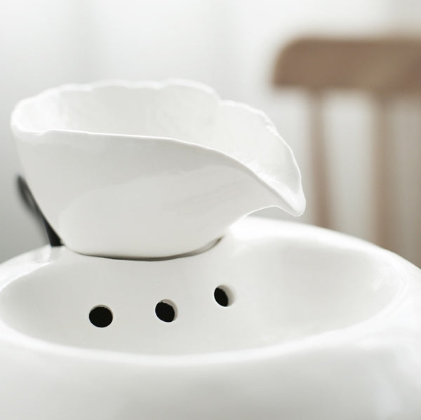 Pet Ceramic Automatic Cat Leaf Water Dispenser