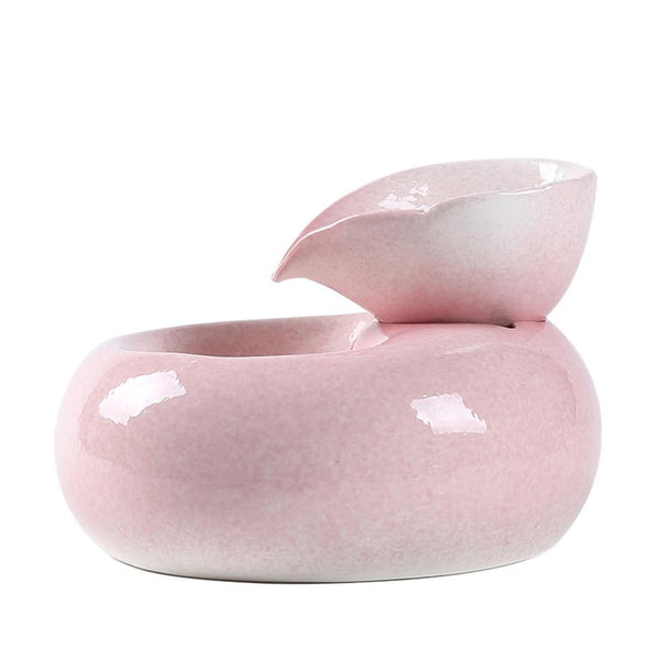 Pet Ceramic Automatic Cat Leaf Water Dispenser