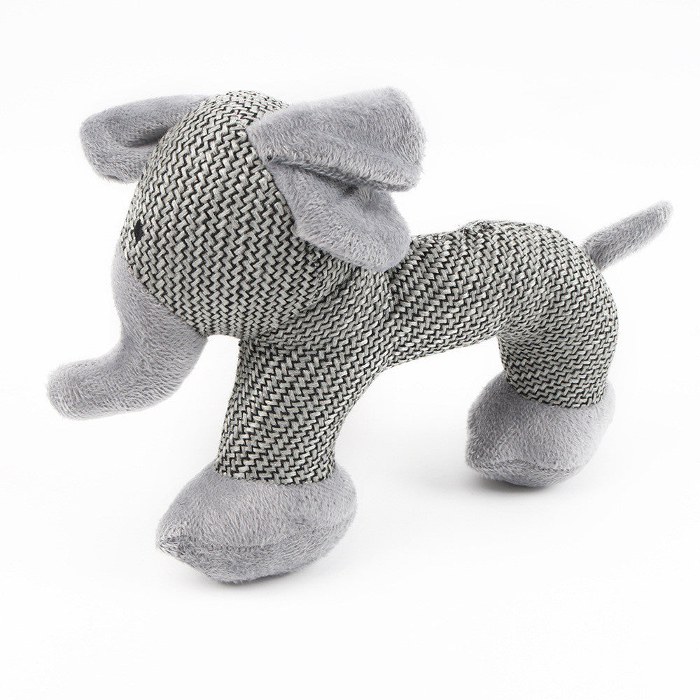 Elephant Squeaky Play Pal with fabric ears and trunk